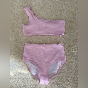 Old Navy one shoulder pink bikini!